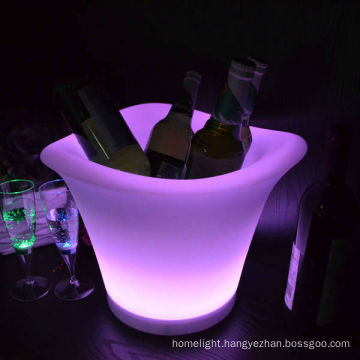 RGB color changing factory wholesale remote control colorful led plastic ice bucket